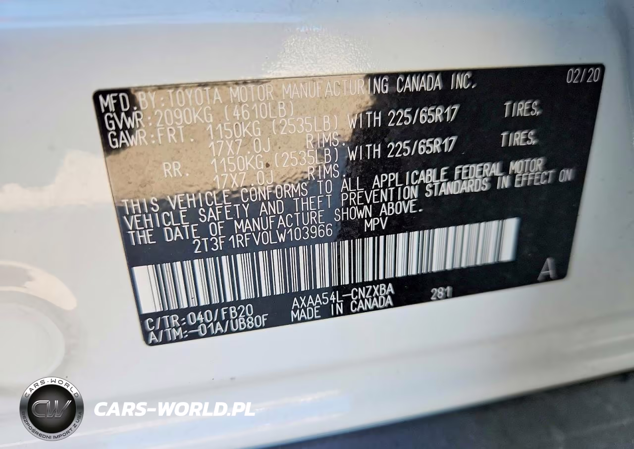 2020 Toyota Rav4 Le VIN:2T3F1RFV0LW103966 - 13