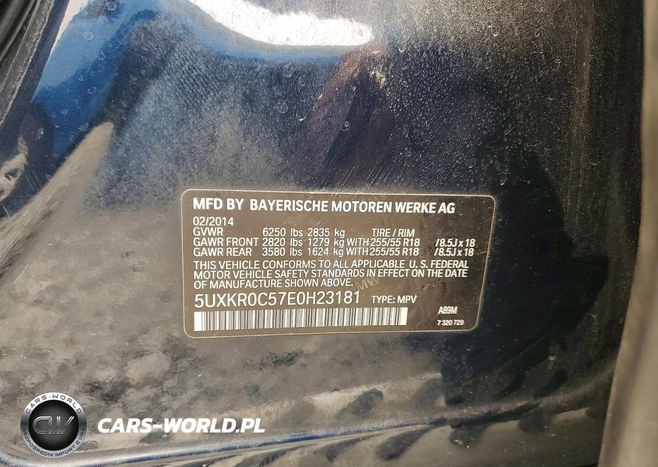 2014 BMW X5 xDrive35I VIN:5UXKR0C57E0H23181 - 13