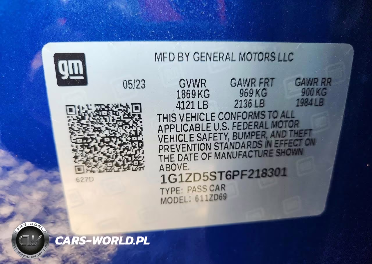 2023 Chevrolet Malibu Lt VIN:1G1ZD5ST6PF218301 - 12