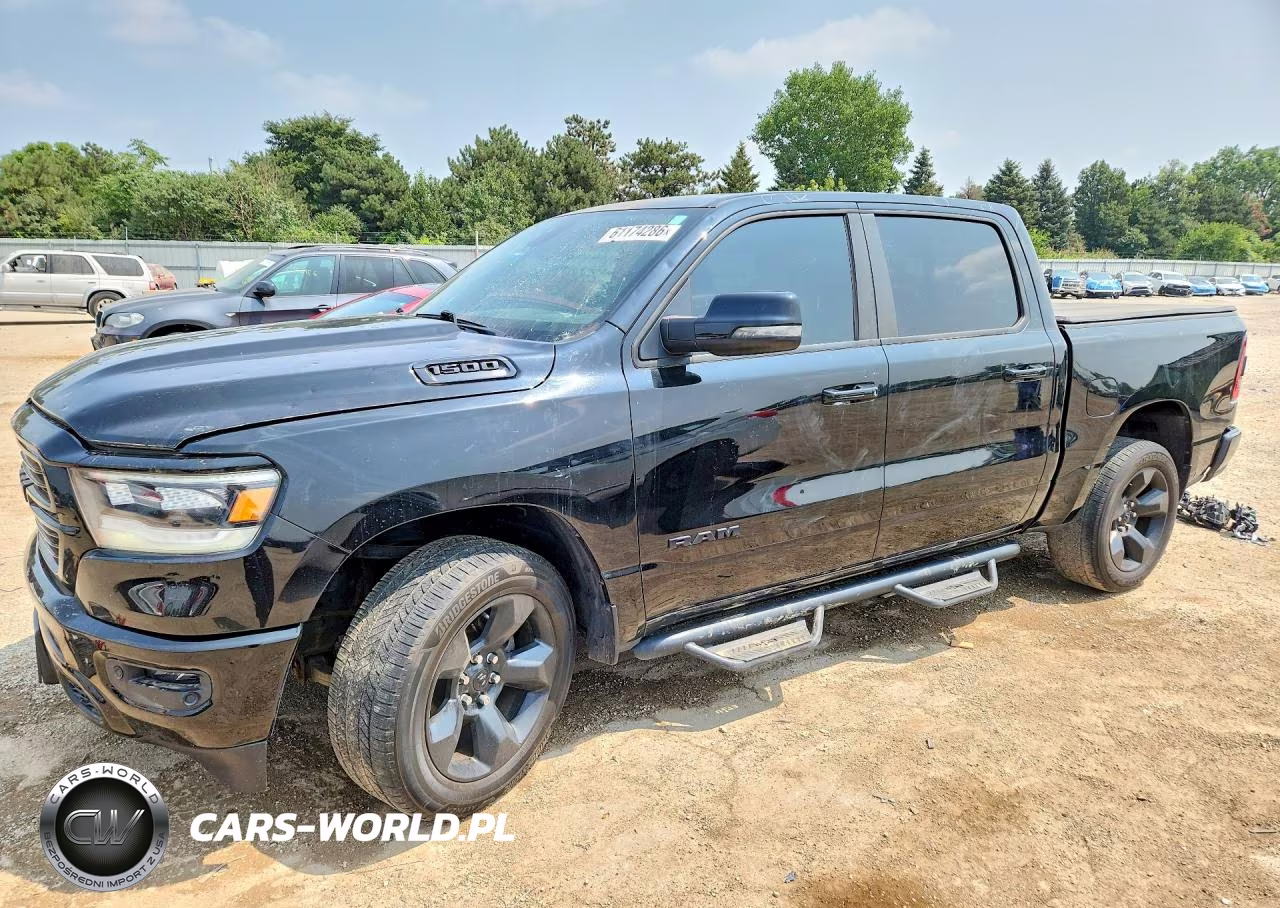 2019 Ram 1500 Big Horn-Lone Star VIN:1C6RRFFG7KN845509 - 1