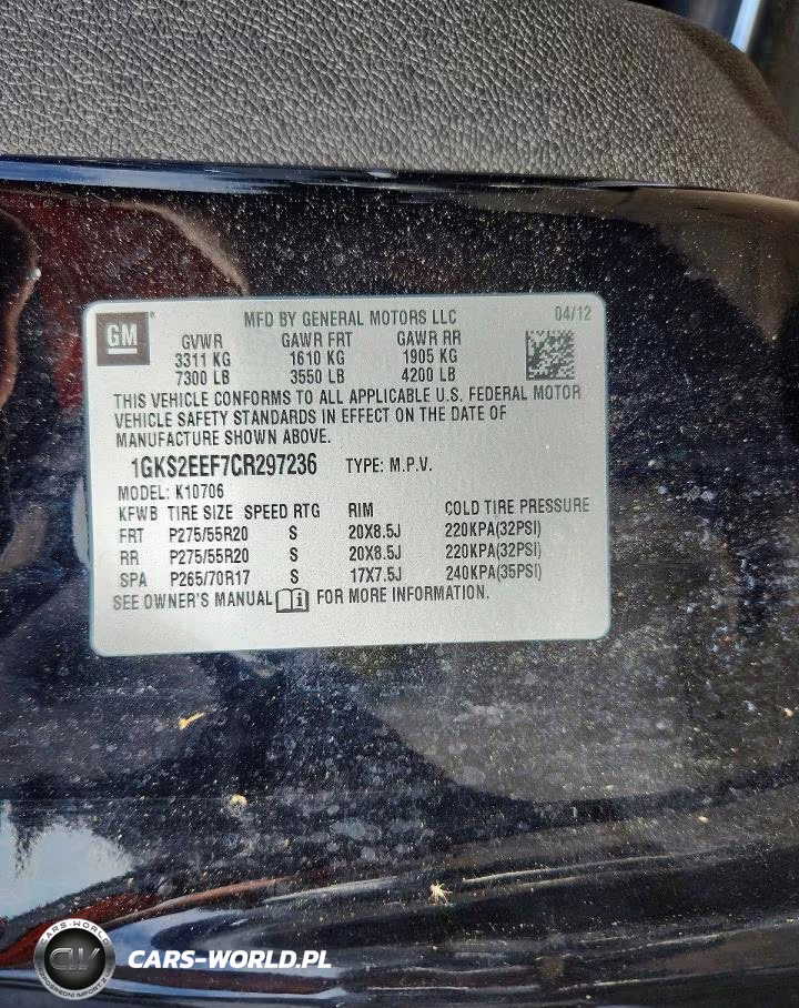 2012 GMC Yukon Denali VIN:1GKS2EEF7CR297236 - 13