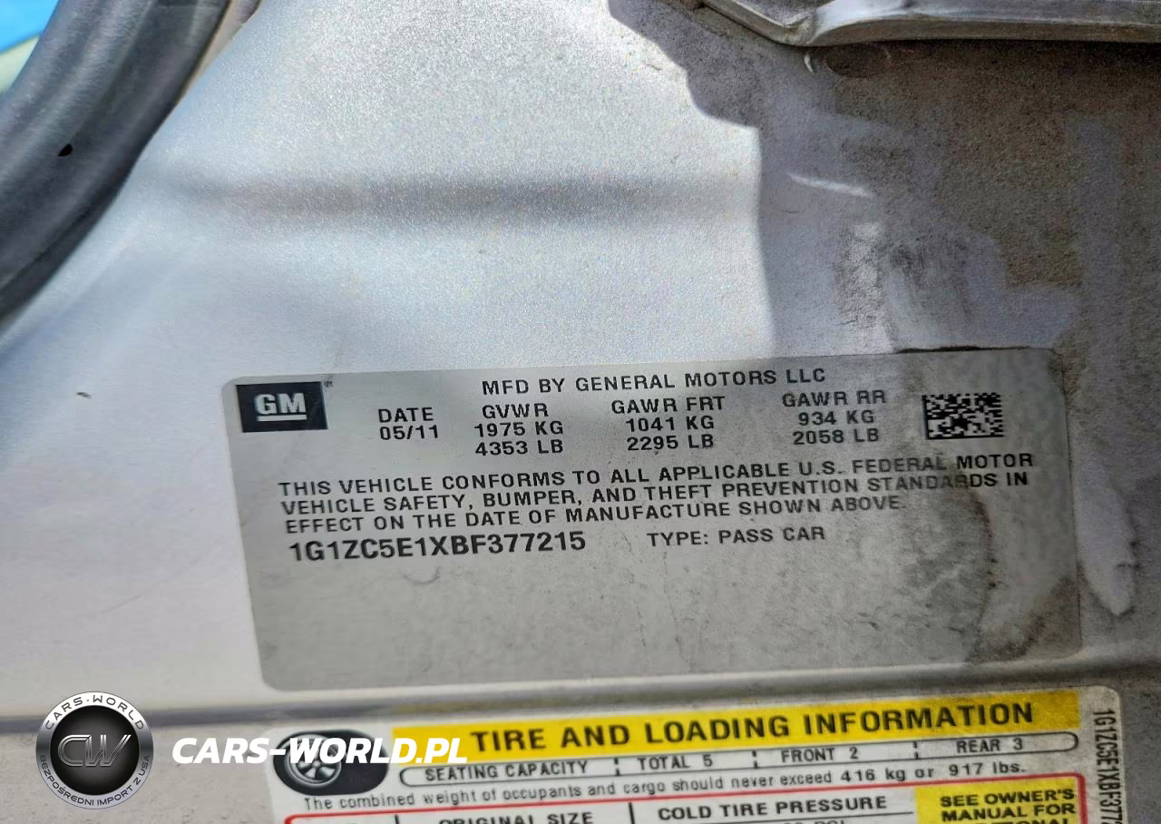 2011 Chevrolet Malibu 1Lt VIN:1G1ZC5E1XBF377215 - 12