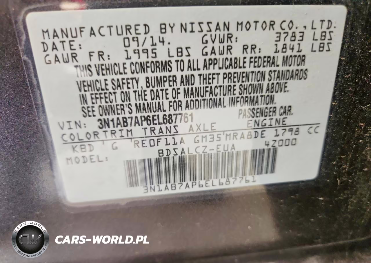 2014 Nissan Sentra S VIN:3N1AB7AP6EL687761 - 12