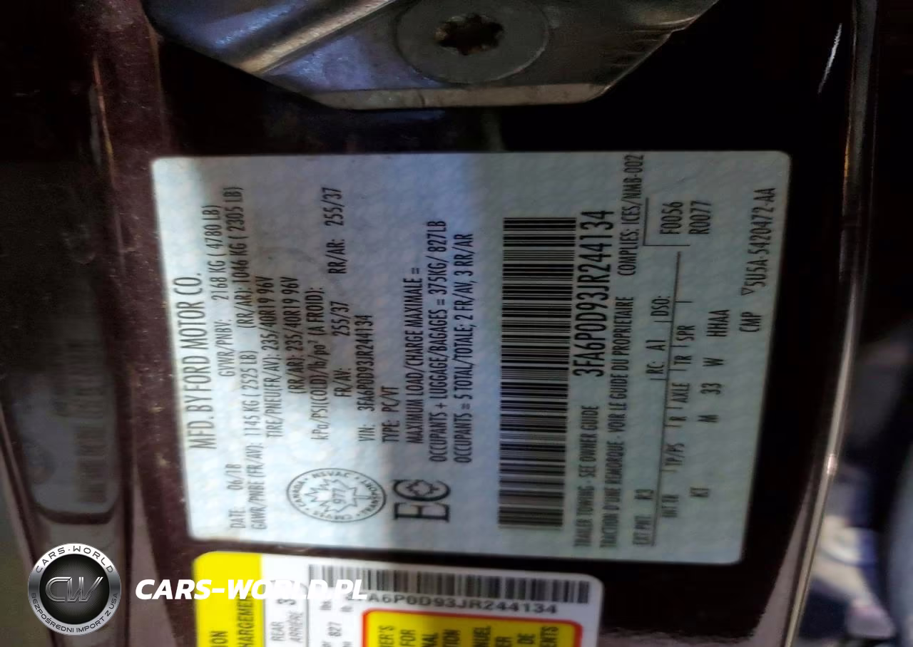2018 Ford Fusion Titanium-Platinum VIN:3FA6P0D93JR244134 - 12