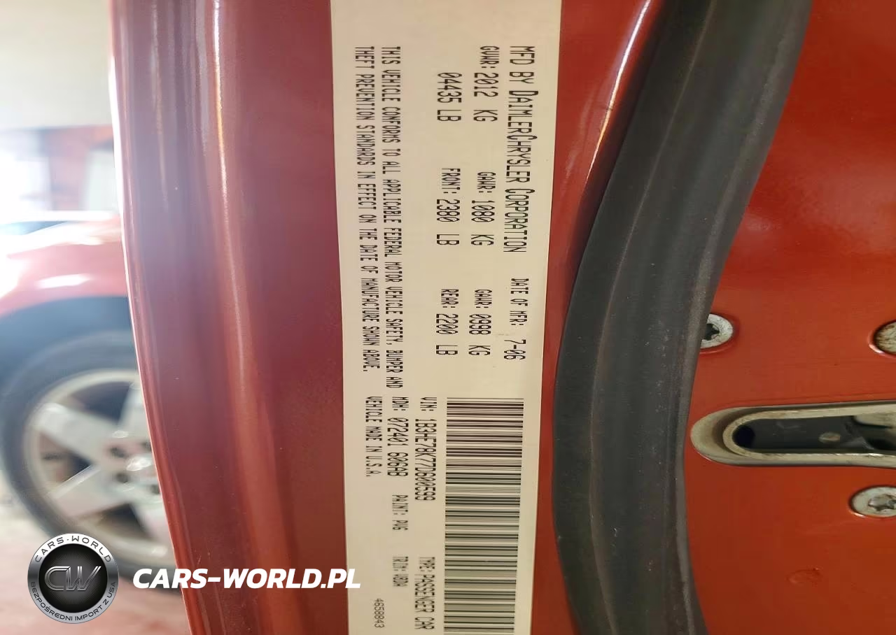 2007 Dodge Caliber R-T VIN:1B3HE78K77D600599 - 12