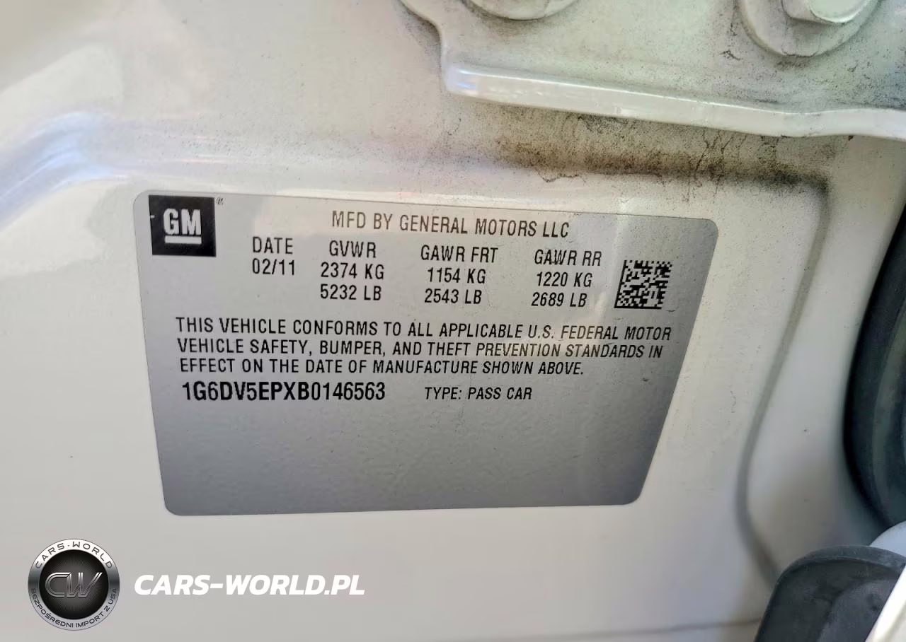 2011 Cadillac Cts-V VIN:1G6DV5EPXB0146563 - 12