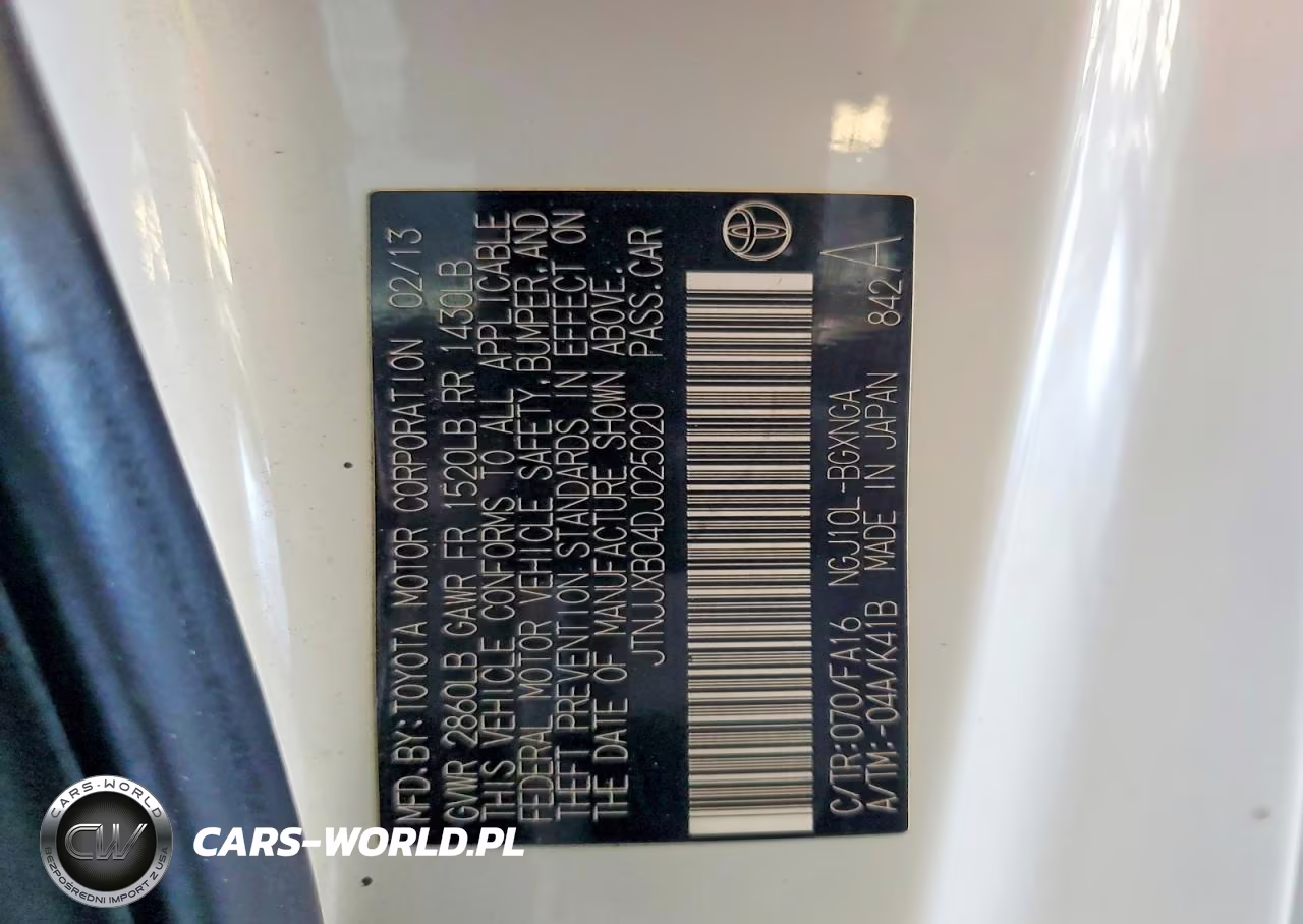 2013 Scion Iq Base VIN:JTNJJXB04DJ025020 - 12