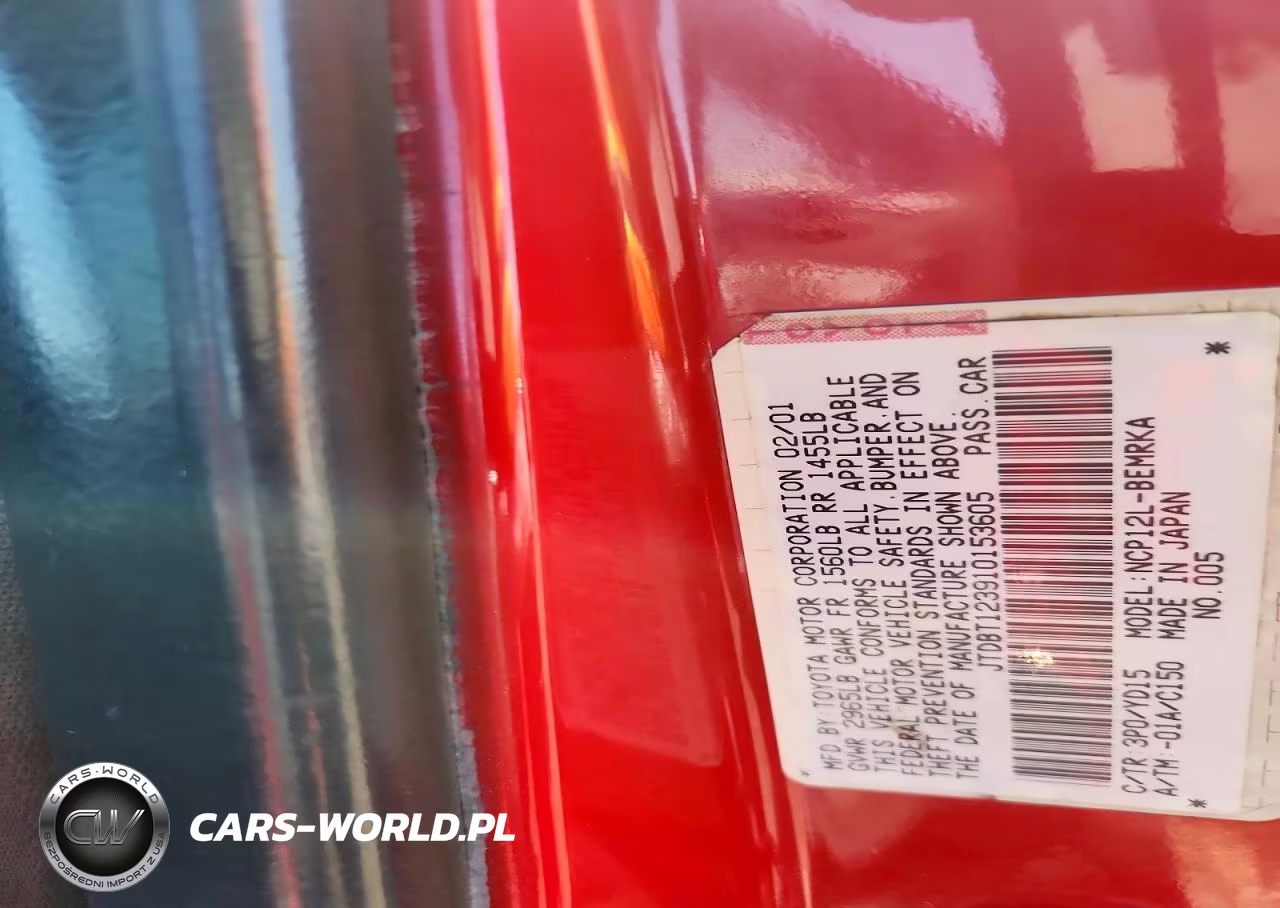 2001 Toyota Echo Base VIN:JTDBT123910153605 - 12