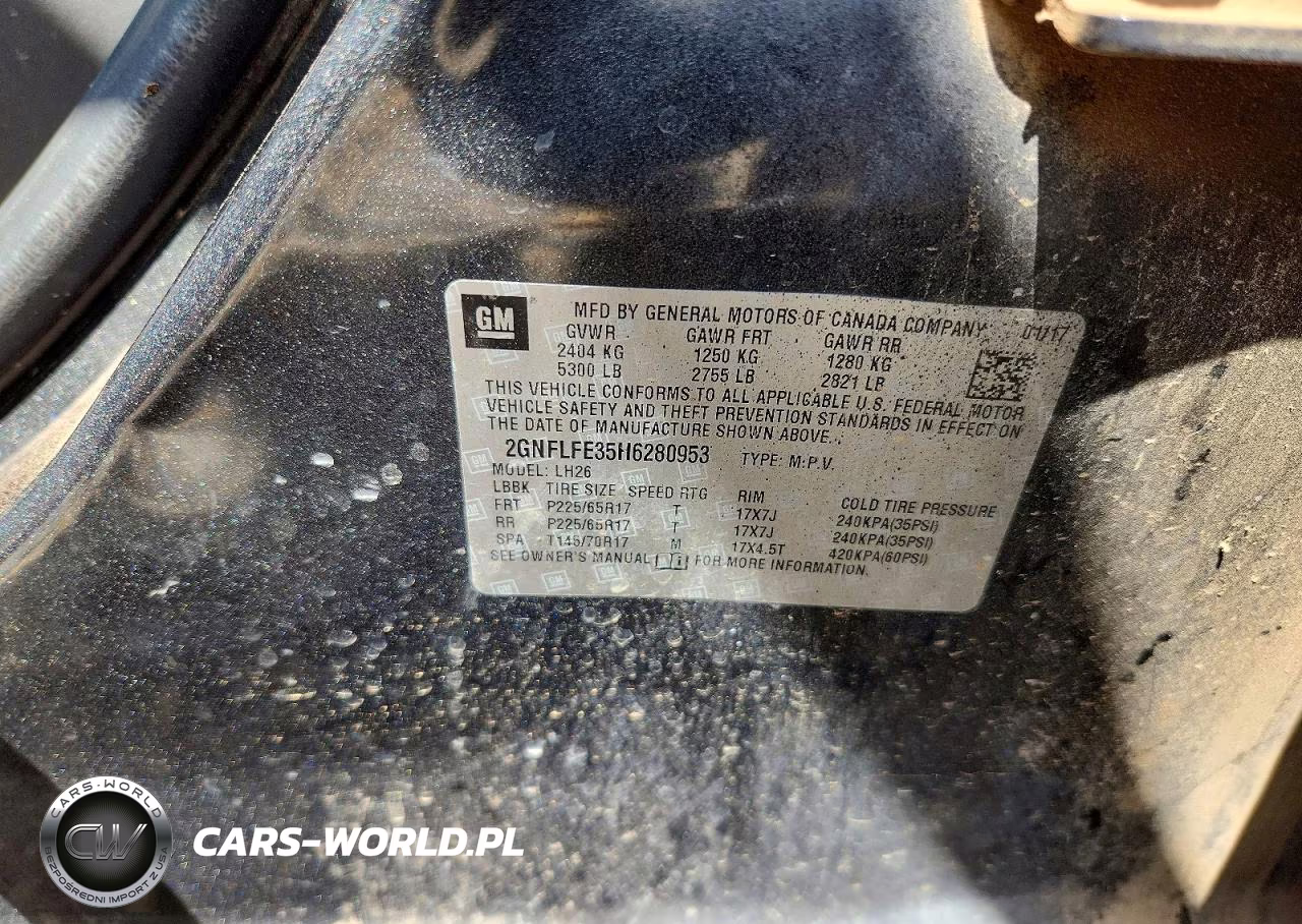 2017 Chevrolet Equinox Lt VIN:2GNFLFE35H6280953 - 14