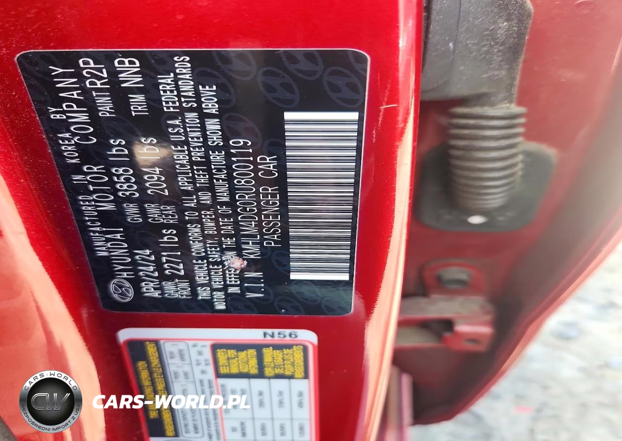 2024 Hyundai Elantra Sel VIN:KMHLM4DG0RU800119 - 12