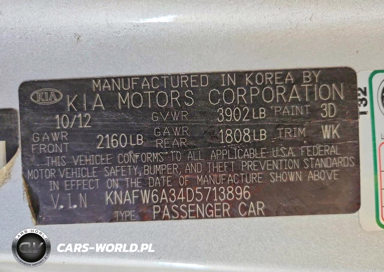 2013 Kia Forte Sx VIN:KNAFW6A34D5713896 - 12