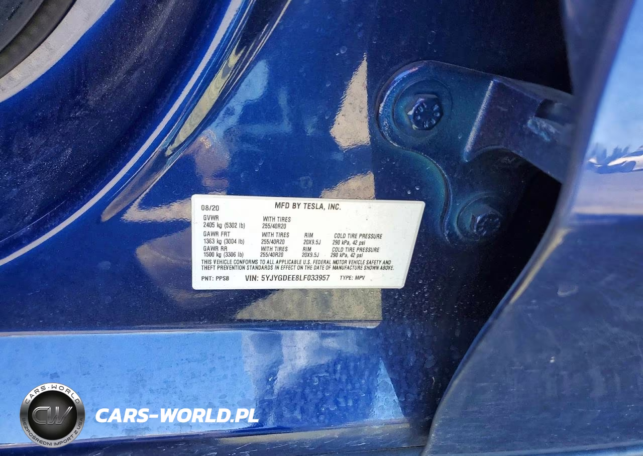 2020 Tesla Model Y VIN:5YJYGDEE8LF033957 - 12