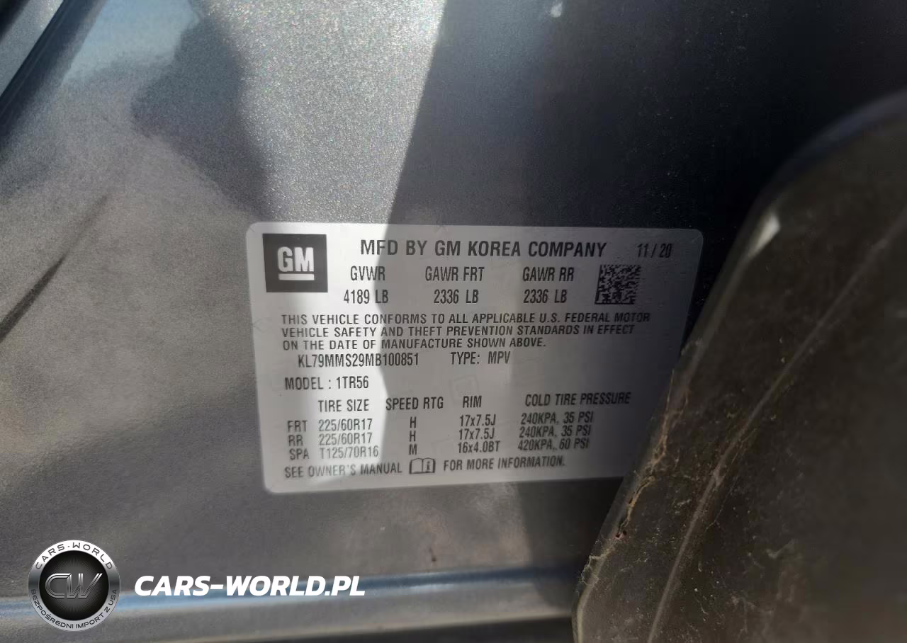 2021 Chevrolet Trailblazer Ls VIN:KL79MMS29MB100851 - 13