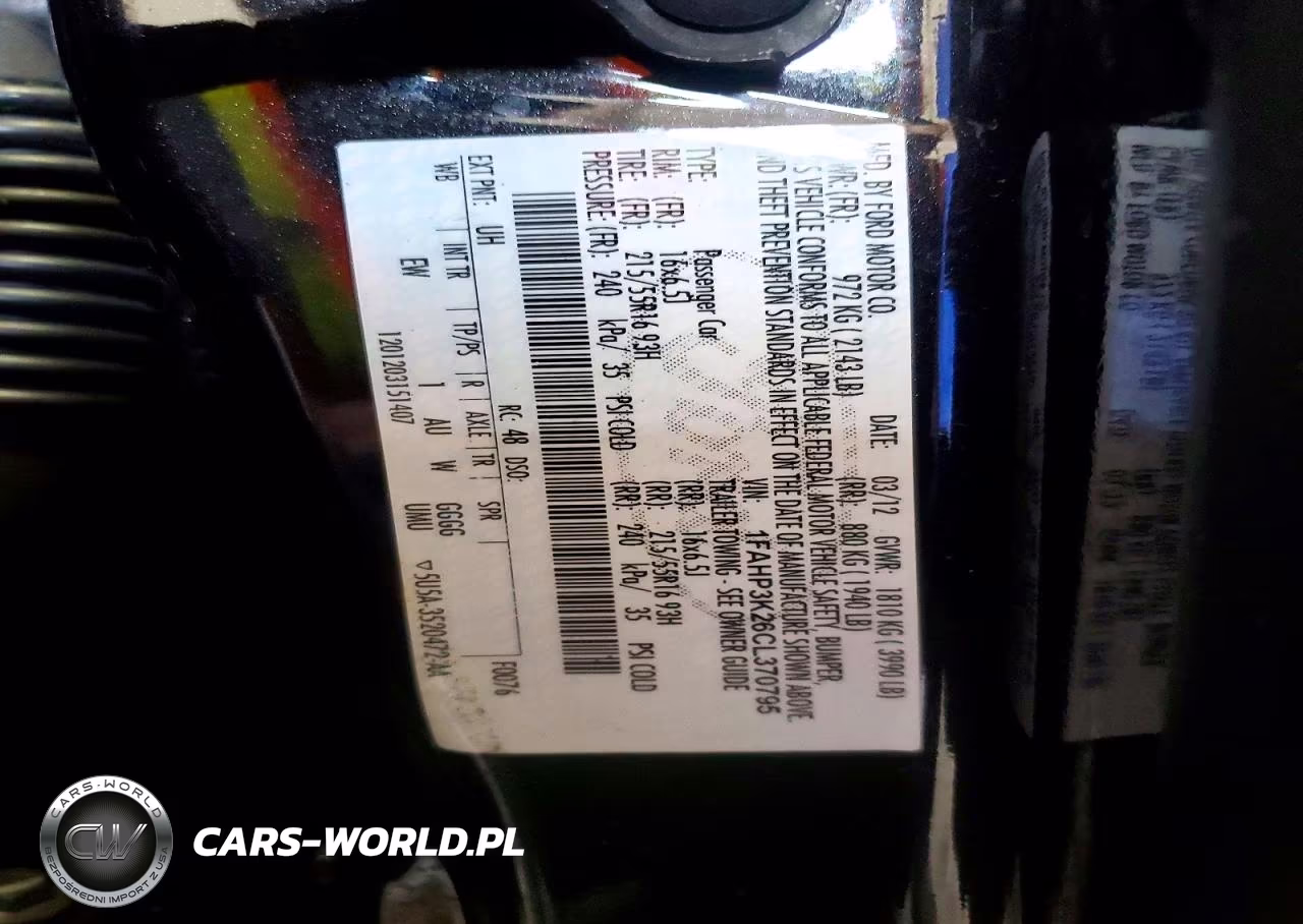 2012 Ford Focus Se VIN:1FAHP3K26CL370795 - 12