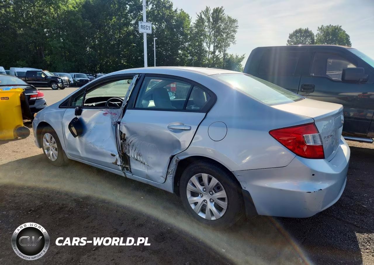 2012 Honda Civic Lx VIN:2HGFB2F50CH540601 - 2
