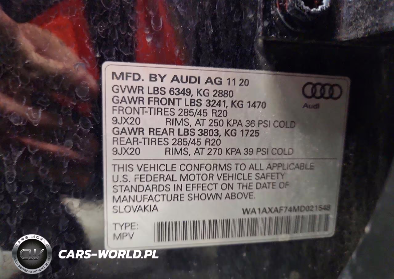 2021 Audi Q7 Premium VIN:WA1AXAF74MD021548 - 13