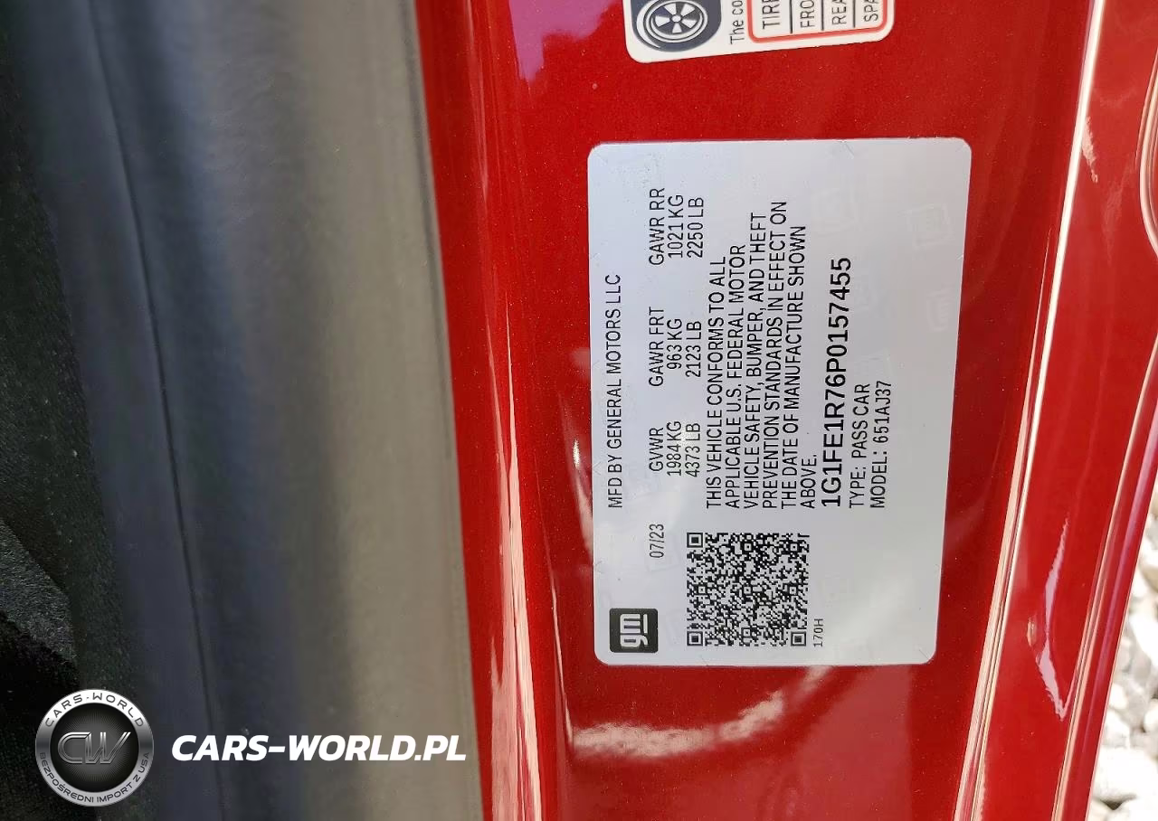 2023 Chevrolet Camaro Lt1-Ss VIN:1G1FE1R76P0157455 - 13
