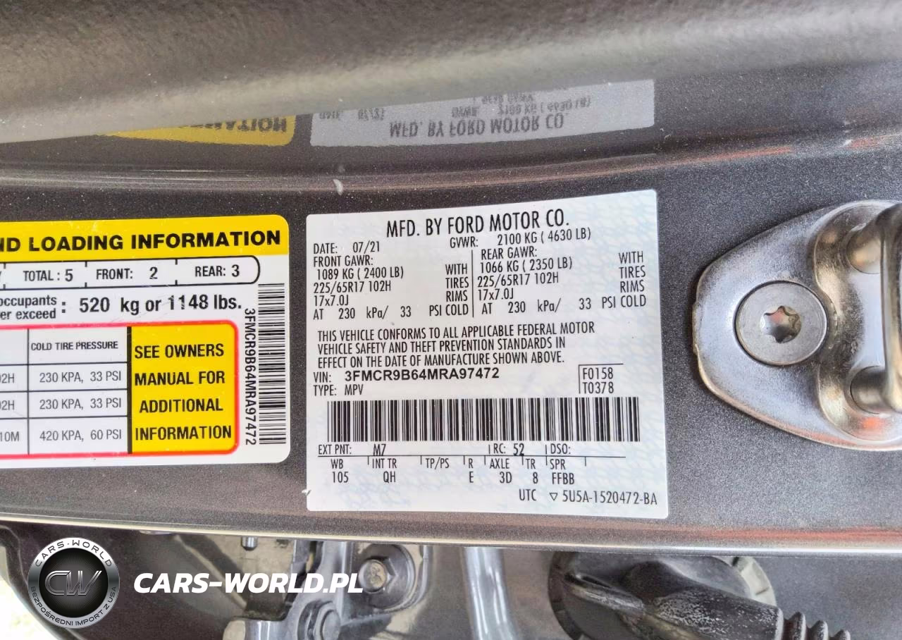 2021 Ford Bronco Sport Big Bend VIN:3FMCR9B64MRA97472 - 13