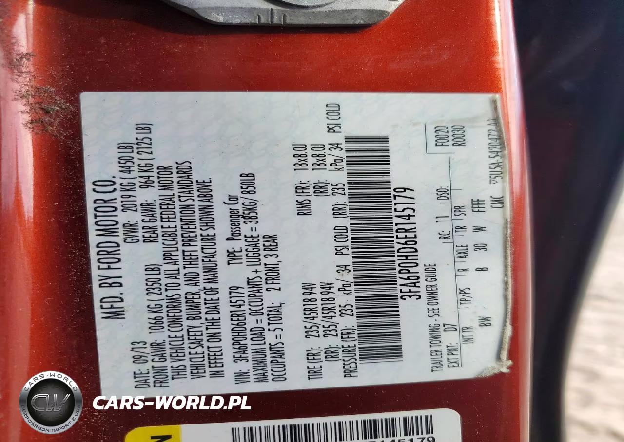 2014 Ford Fusion Se VIN:3FA6P0HD6ER145179 - 12