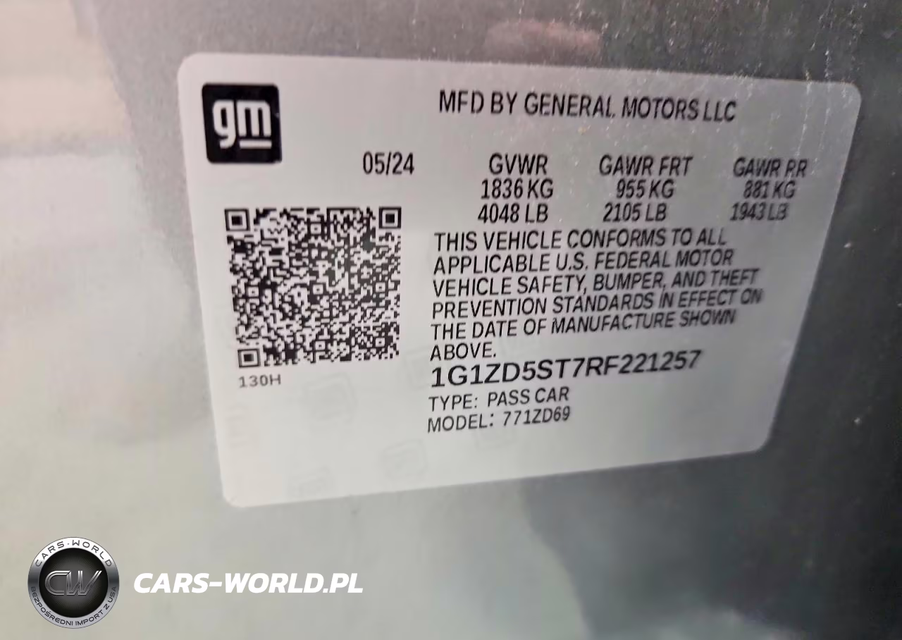 2024 Chevrolet Malibu Lt VIN:1G1ZD5ST7RF221257 - 12