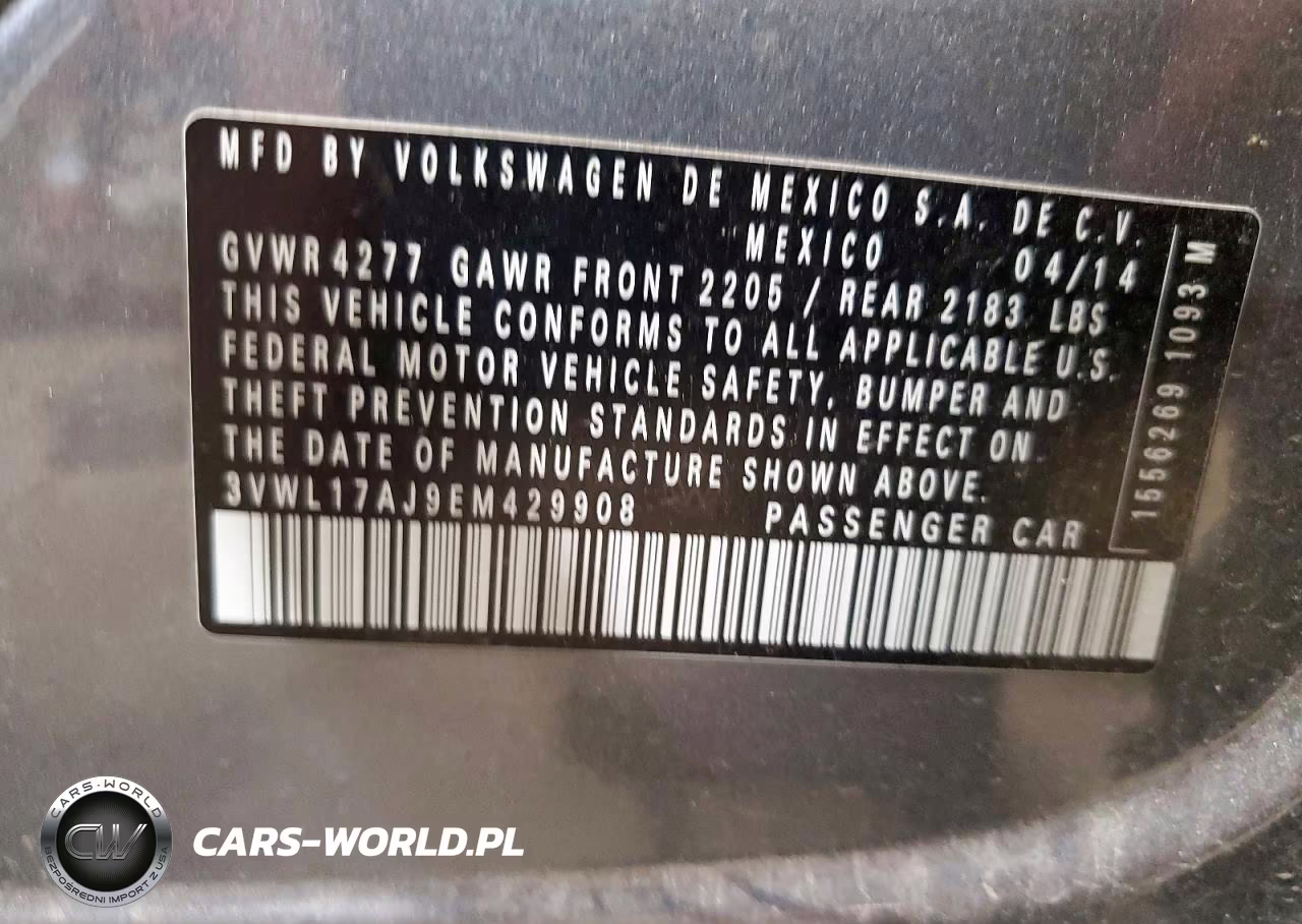 2014 Volkswagen Jetta Sel VIN:3VWL17AJ9EM429908 - 12