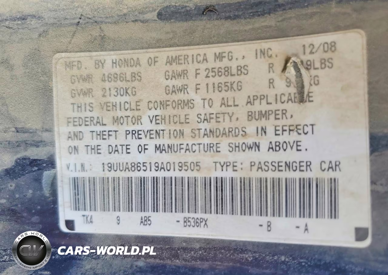 2009 Acura Tl VIN:19UUA86519A019505 - 13