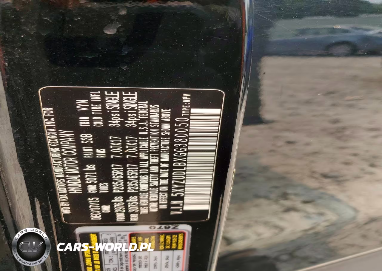 2016 Hyundai Santa Fe Sport 2.4L VIN:5XYZUDLBXGG380050 - 13