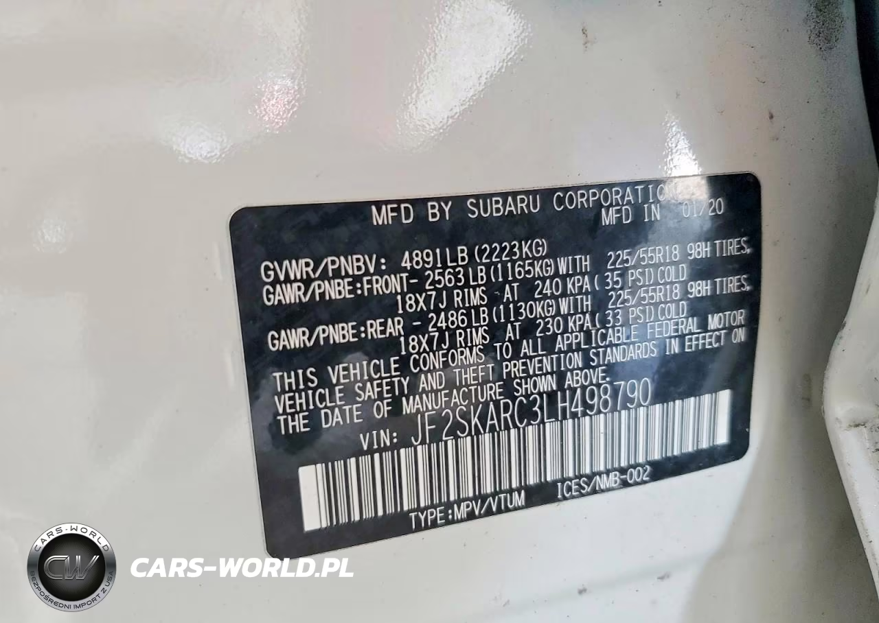 2020 Subaru Forester Sport VIN:JF2SKARC3LH498790 - 14