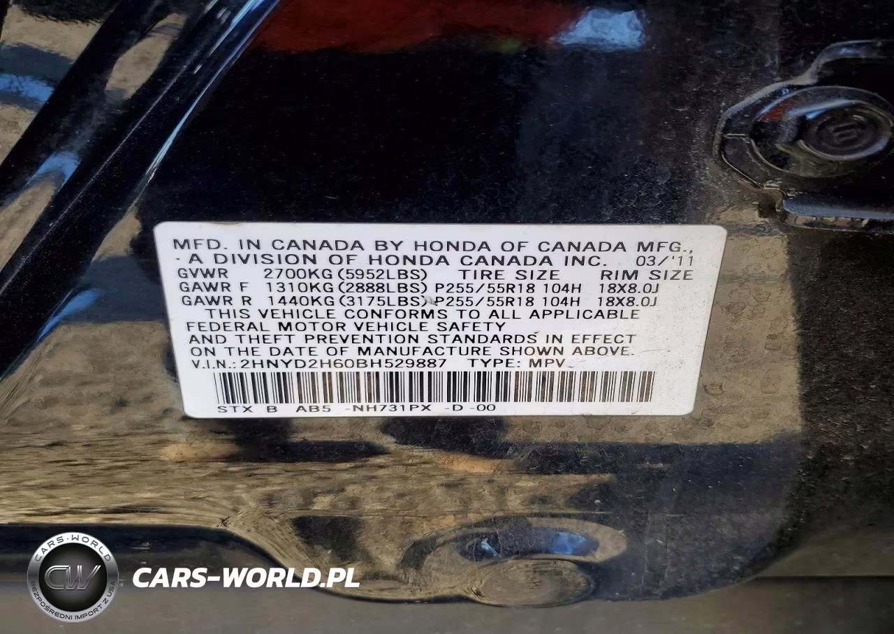 2011 Acura Mdx Technology VIN:2HNYD2H60BH529887 - 14