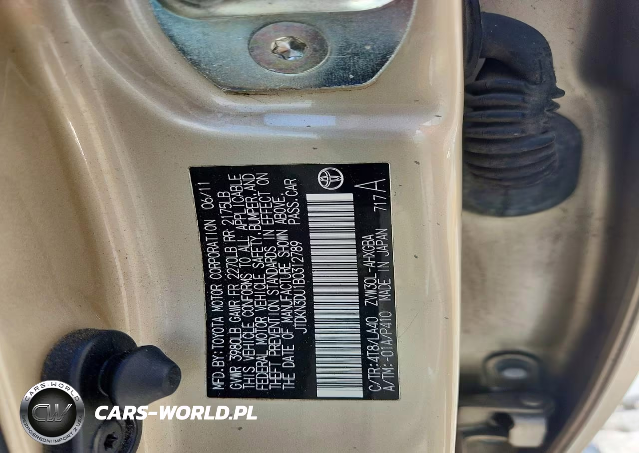 2011 Toyota Prius Four VIN:JTDKN3DU1B0312789 - 12