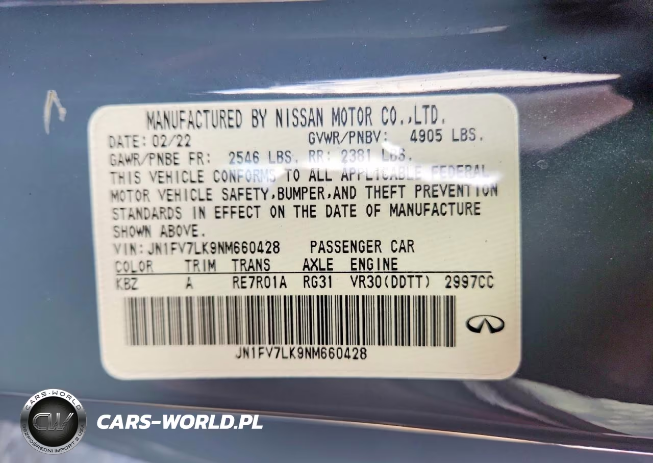 2022 Infiniti Q60 Red Sport 400 VIN:JN1FV7LK9NM660428 - 13