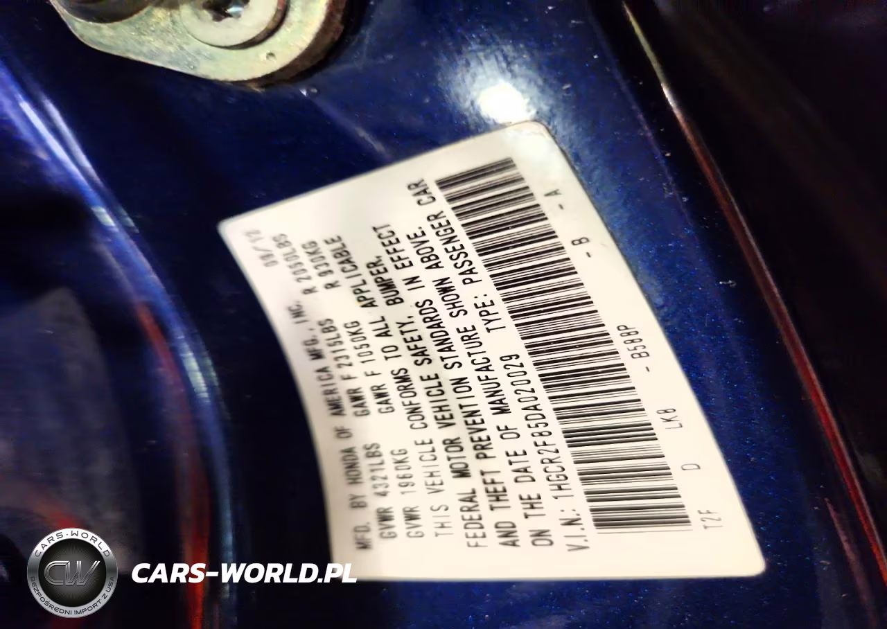 2013 Honda Accord Exl VIN:1HGCR2F85DA020029 - 12