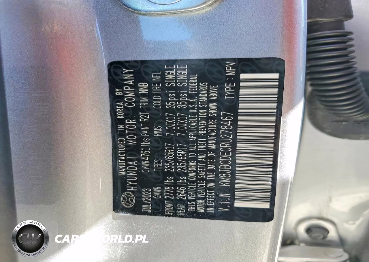 2024 Hyundai Tucson Sel VIN:KM8JBCDE0RU278467 - 14