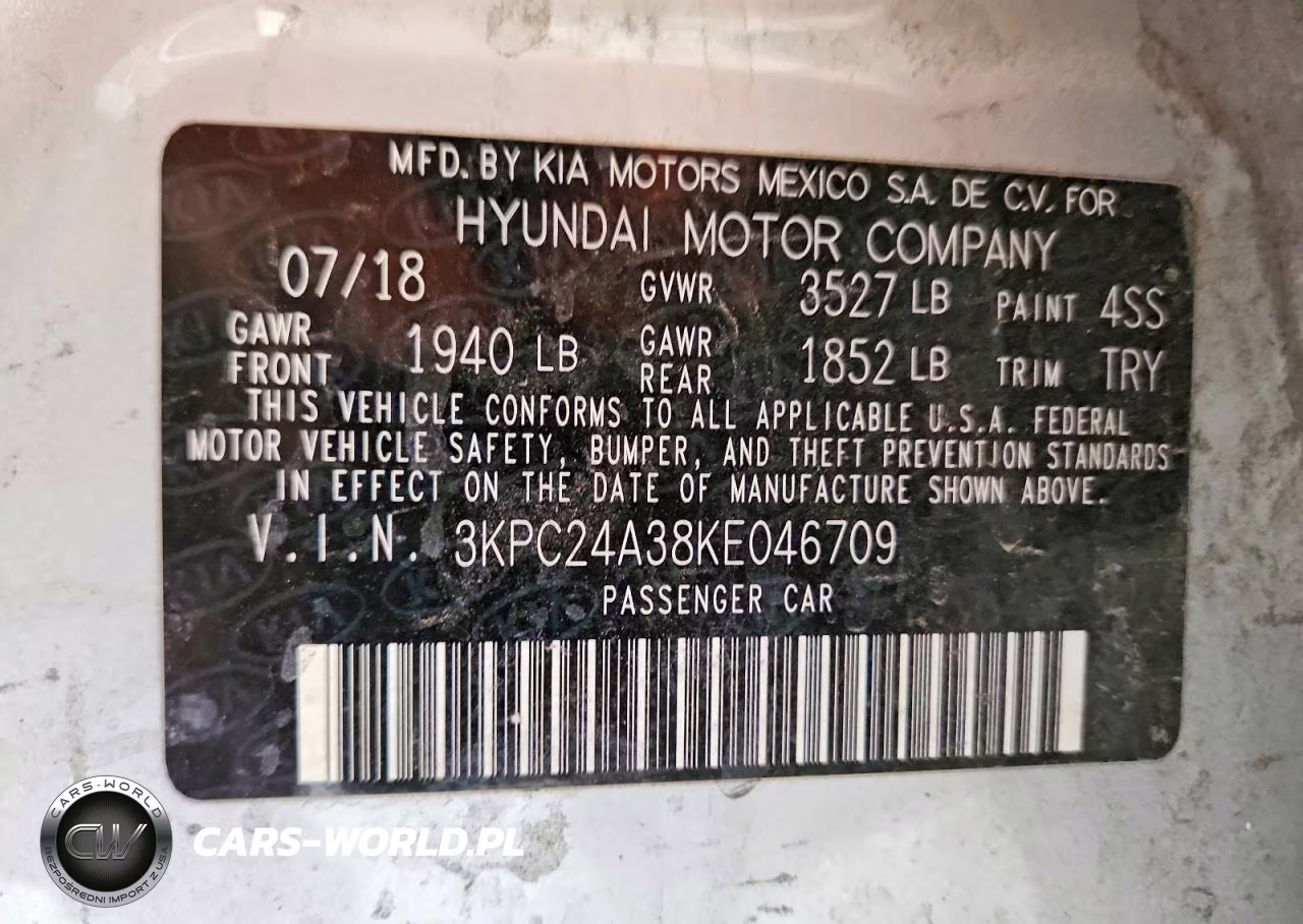 2019 Hyundai Accent Sel VIN:3KPC24A38KE046709 - 12