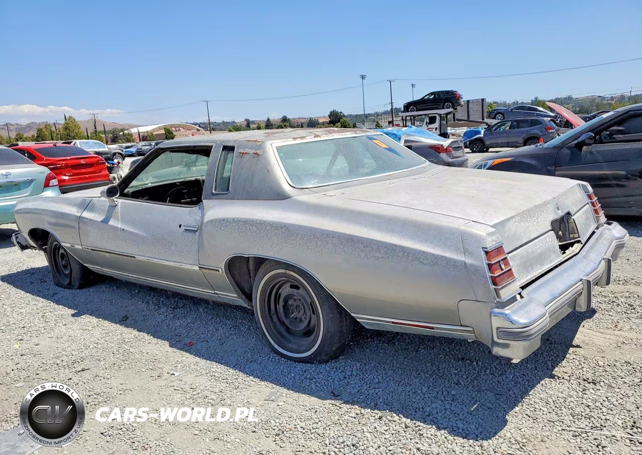 1977 Chev Monte Carlo VIN:1H57L7Z452500 - 2
