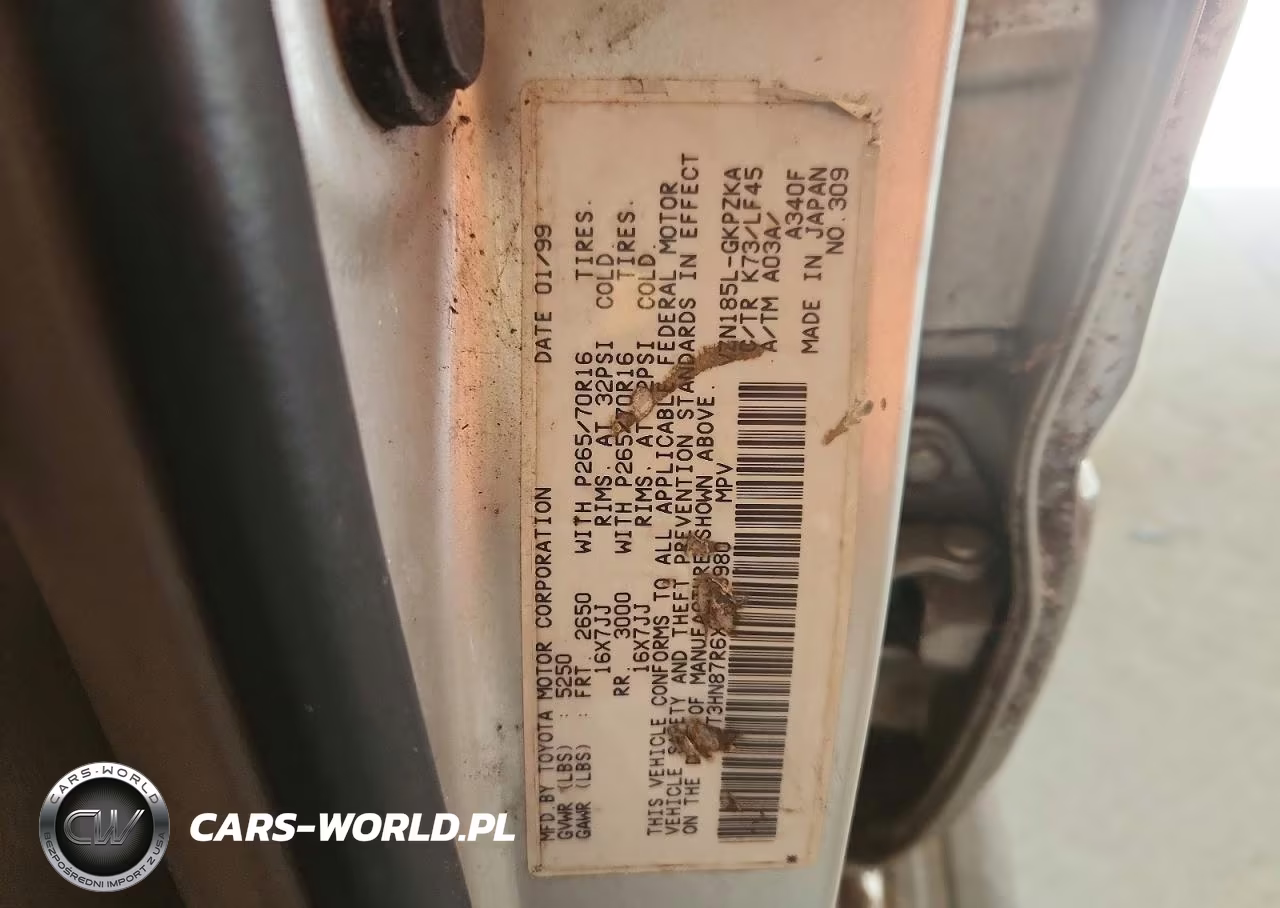1999 Toyota 4Runner Limited VIN:JT3HN87R6X9023980 - 13