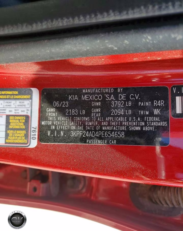 2023 Kia Forte Lxs VIN:3KPF24AD4PE654658 - 12