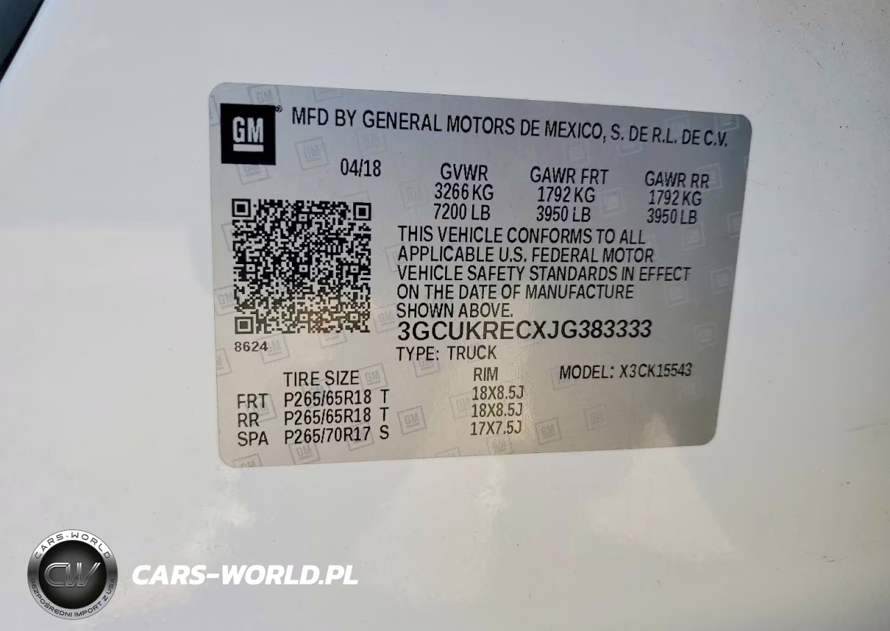 2018 Chevrolet Silverado K1500 Lt VIN:3GCUKRECXJG383333 - 12