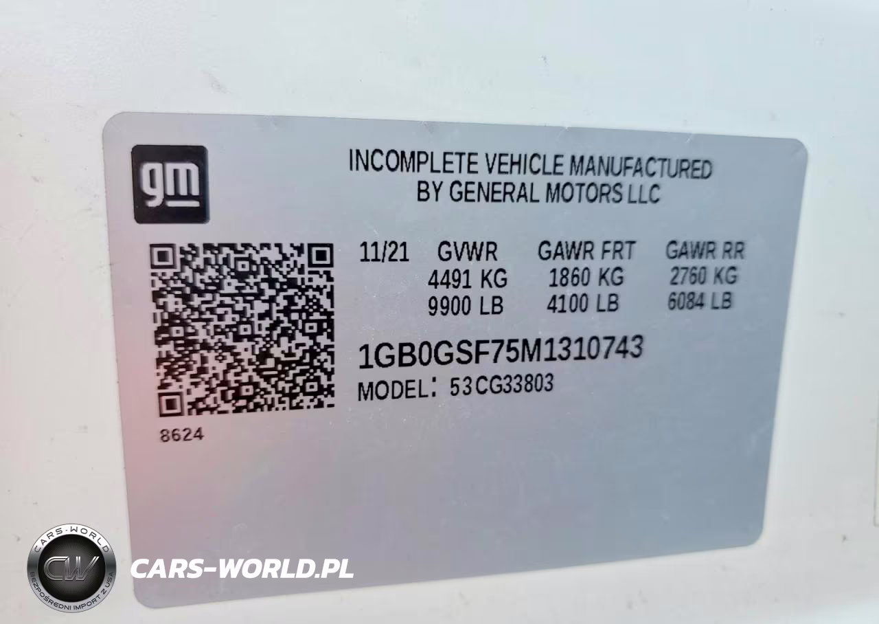 2021 Chevrolet Express Delivery Truck VIN:1GB0GSF75M1310743 - 13