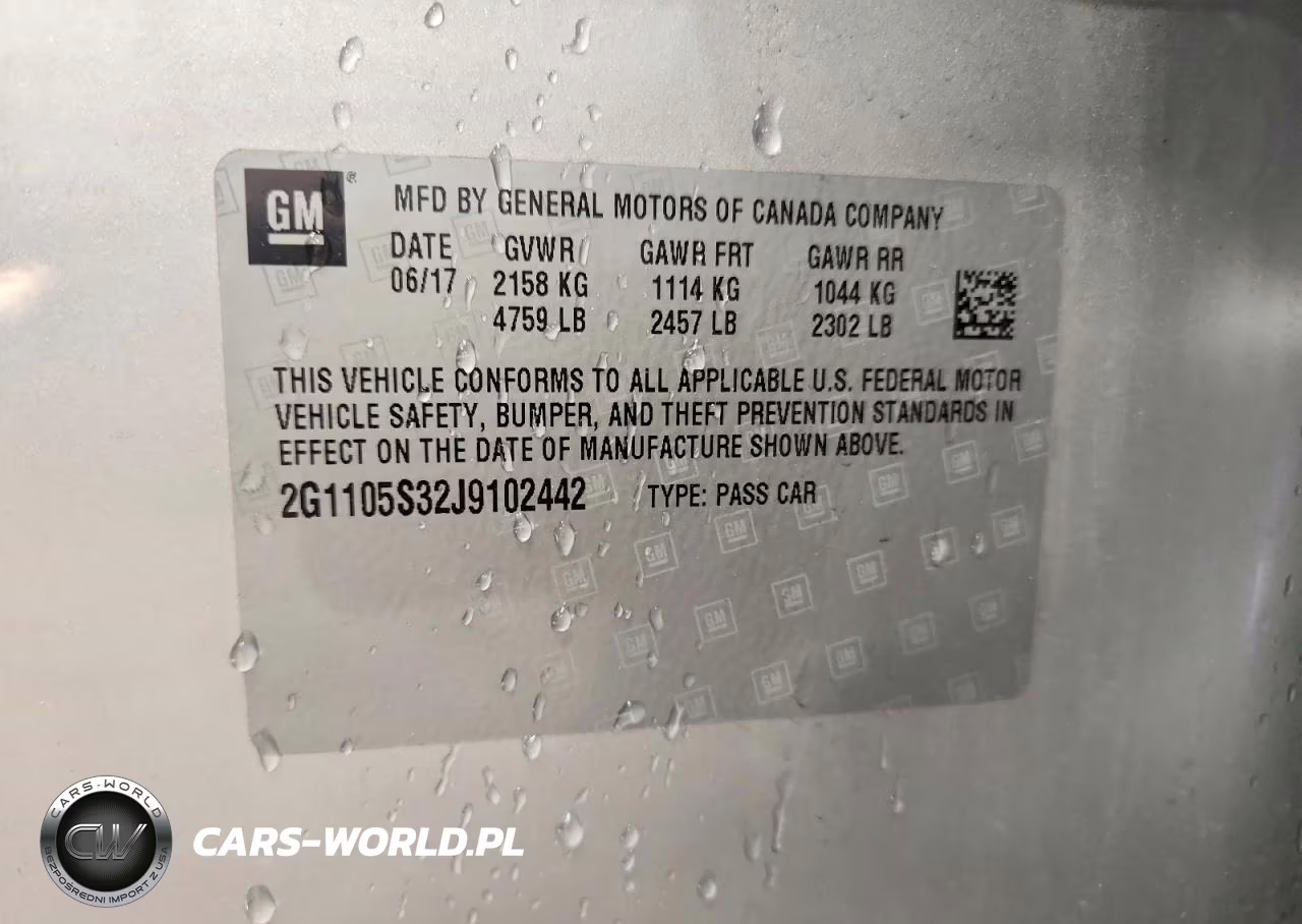 2018 Chevrolet Impala Lt VIN:2G1105S32J9102442 - 13