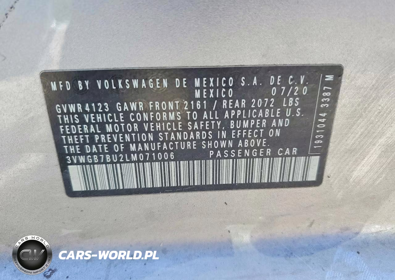 2020 Volkswagen Jetta Sel Premium VIN:3VWGB7BU2LM071006 - 12