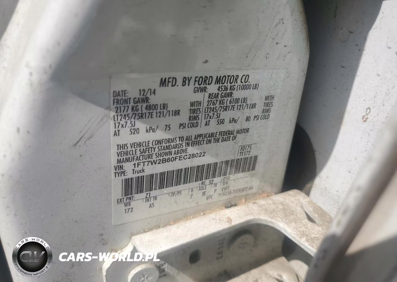 2015 Ford F250 Super Duty VIN:1FT7W2B60FEC28022 - 12