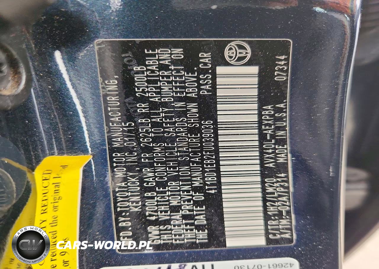 2015 Toyota Avalon Hybrid Limited VIN:4T1BD1EB2FU039036 - 13