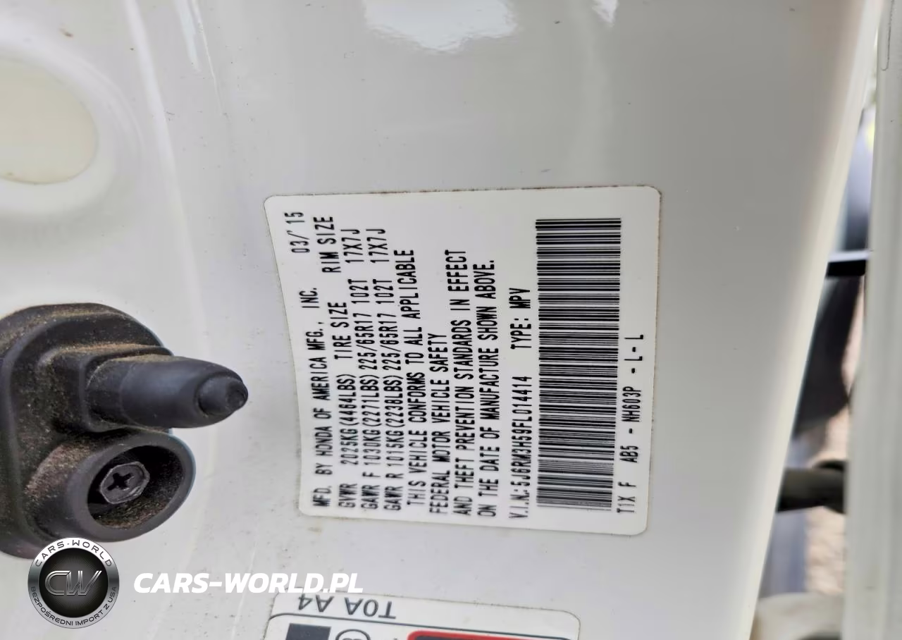 2015 Honda Cr-V Ex VIN:5J6RM3H59FL014414 - 13