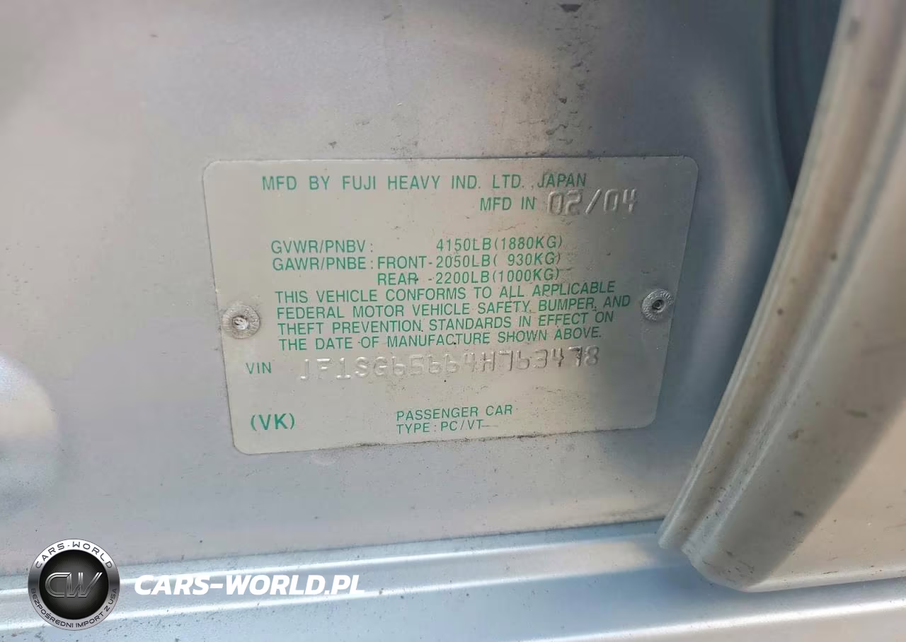 2004 Subaru Forester 2.5Xs VIN:JF1SG65664H763478 - 13