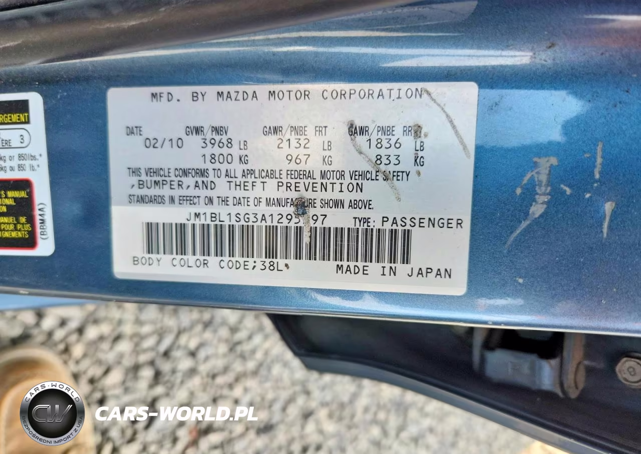 2010 Mazda 3 I VIN:JM1BL1SG3A1295297 - 12