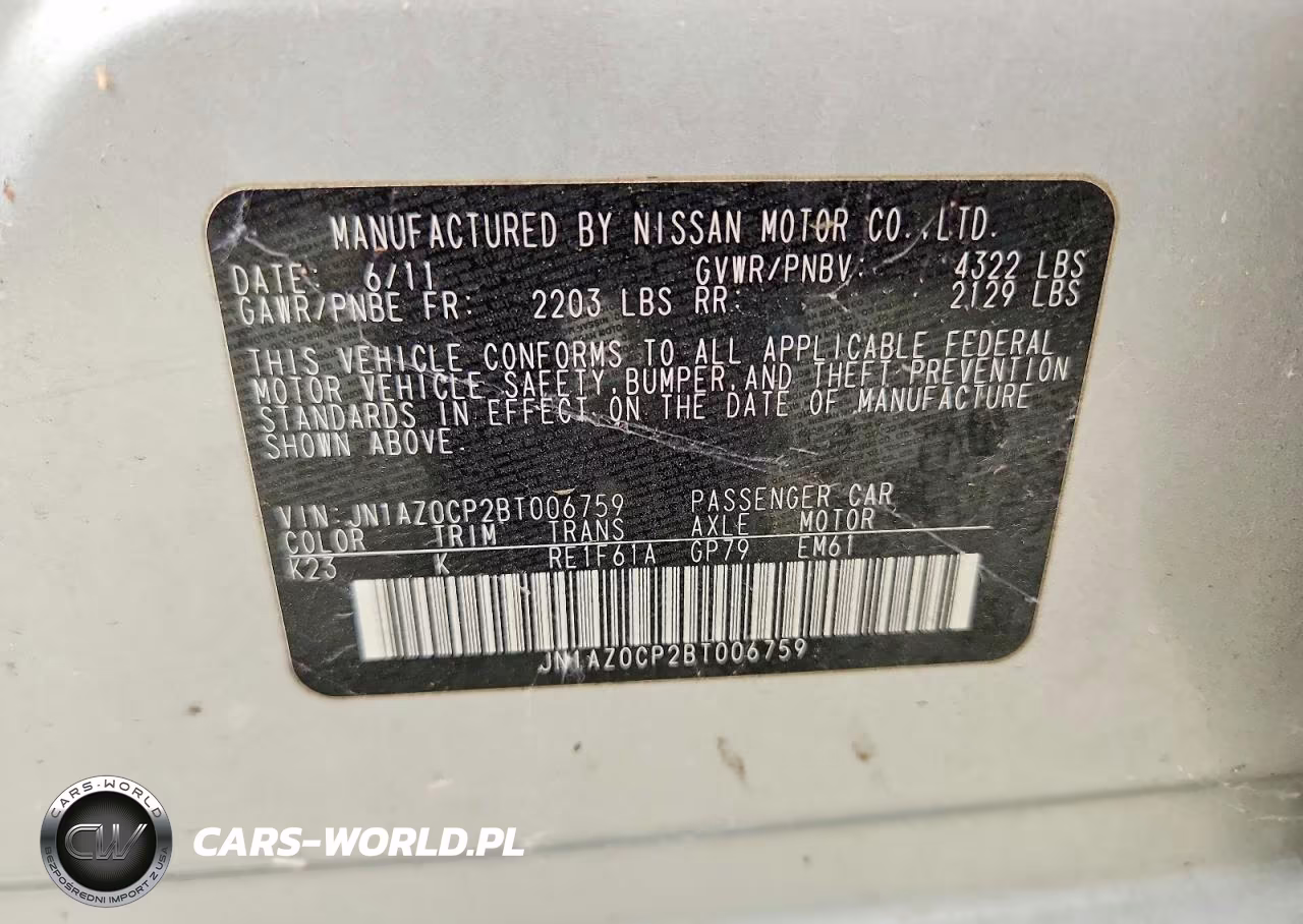 2011 Nissan Leaf Sv VIN:JN1AZ0CP2BT006759 - 12
