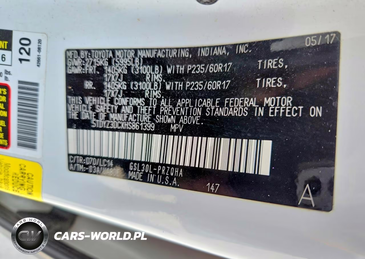 2017 Toyota Sienna Xle Premium 8-Passenger VIN:5TDYZ3DCXHS861399 - 13