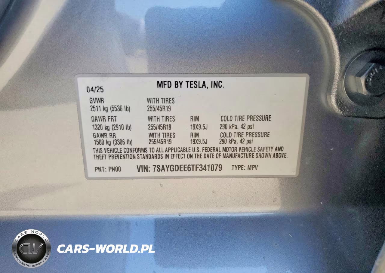 2026 Tesla Model Y VIN:7SAYGDEE6TF341079 - 12