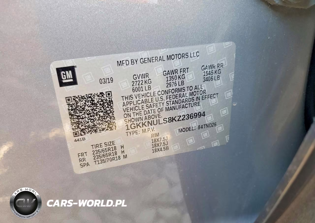 2019 GMC Acadia Slt-1 VIN:1GKKNULS8KZ236994 - 13